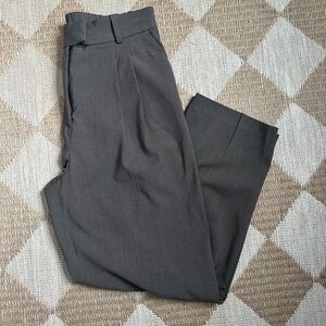 H&M Brown Pleated Trousers